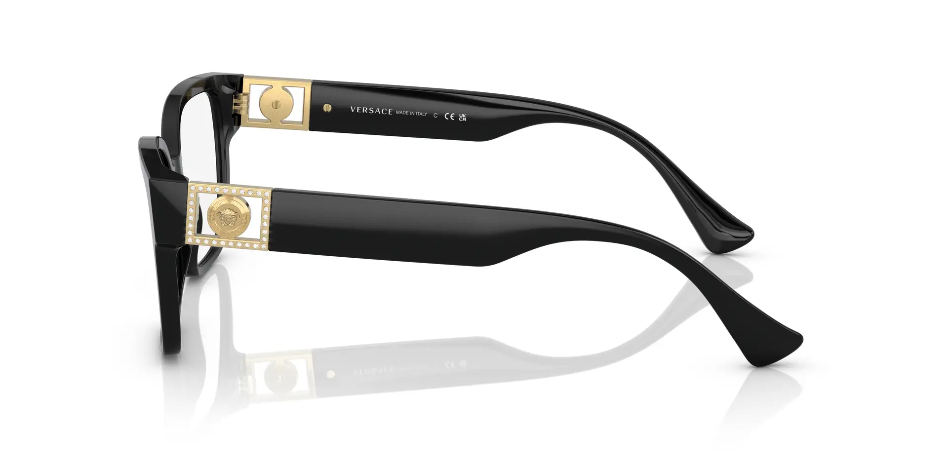 Versace 0VE3329B GB1 Eyeglasses Black 54mm Women 5