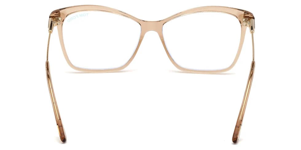 Tom Ford FT5687B 045 Eyeglasses Shiny Light Brown 56mm Women 4