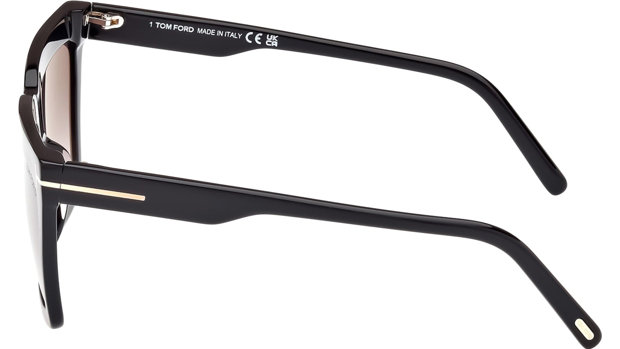 Tom Ford FT1110 01B Sunglasses Shiny Black 56mm 3