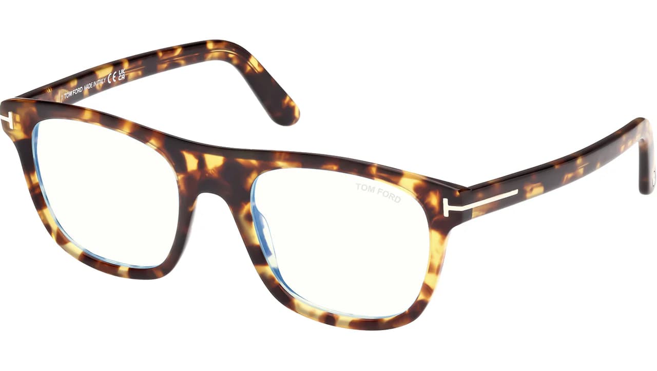 Tom Ford FT5939B 53 Eyeglasses Blonde Havana 52mm Men