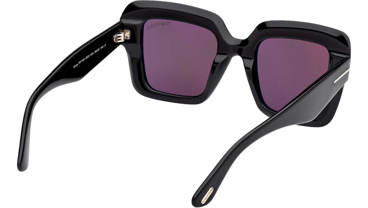 Tom Ford FT1157 01A Sunglasses Shiny Black 50mm Women 5