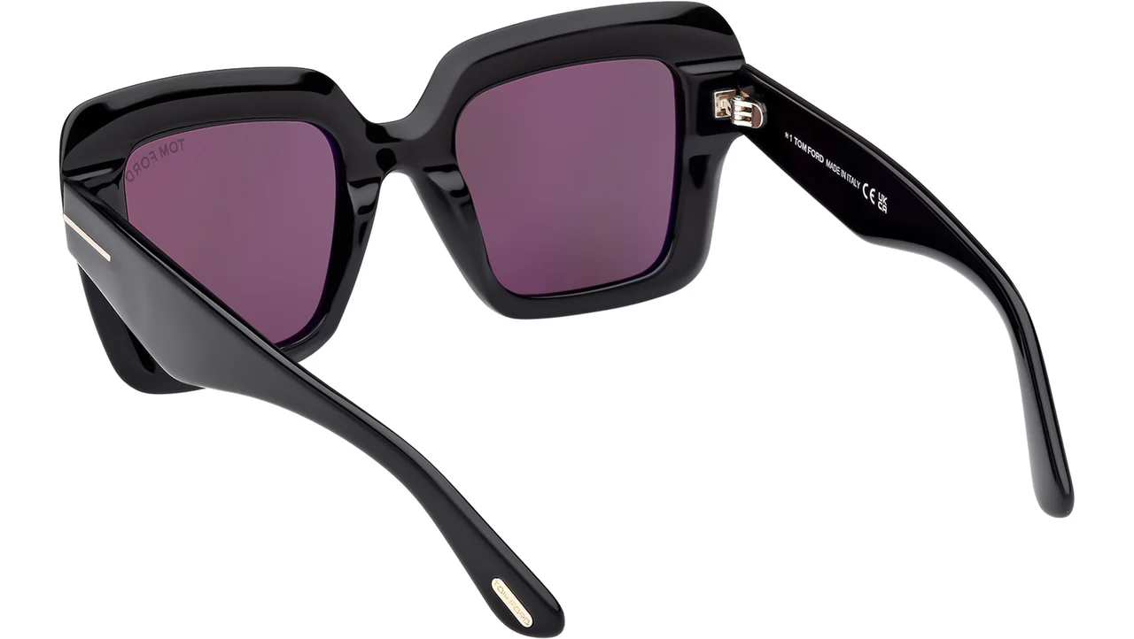Tom Ford FT1157 01A Sunglasses Shiny Black 50mm Women 3