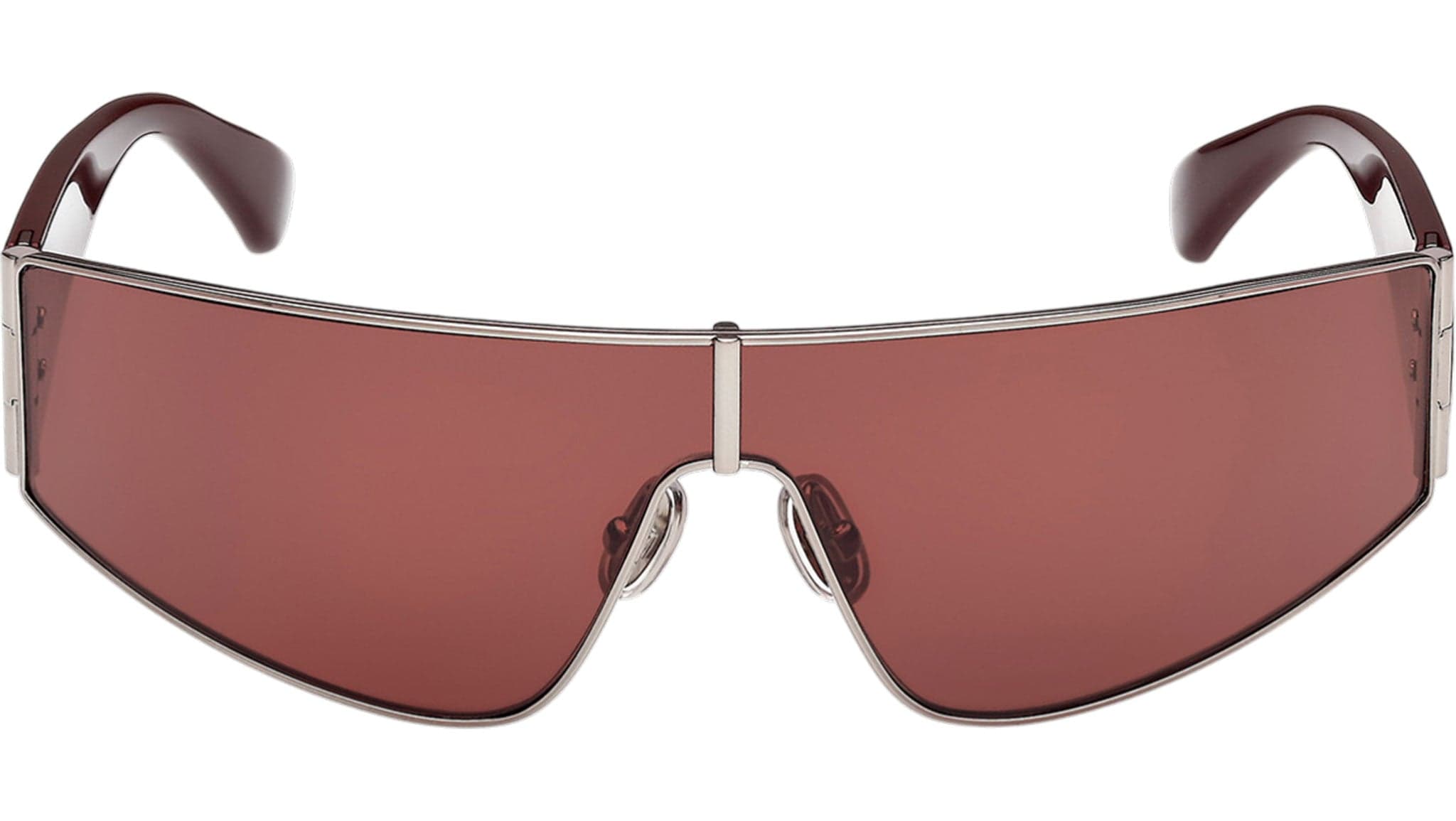 Max Mara MM0164 14S Sunglasses Shiny Light Ruthenium 0mm Women 2