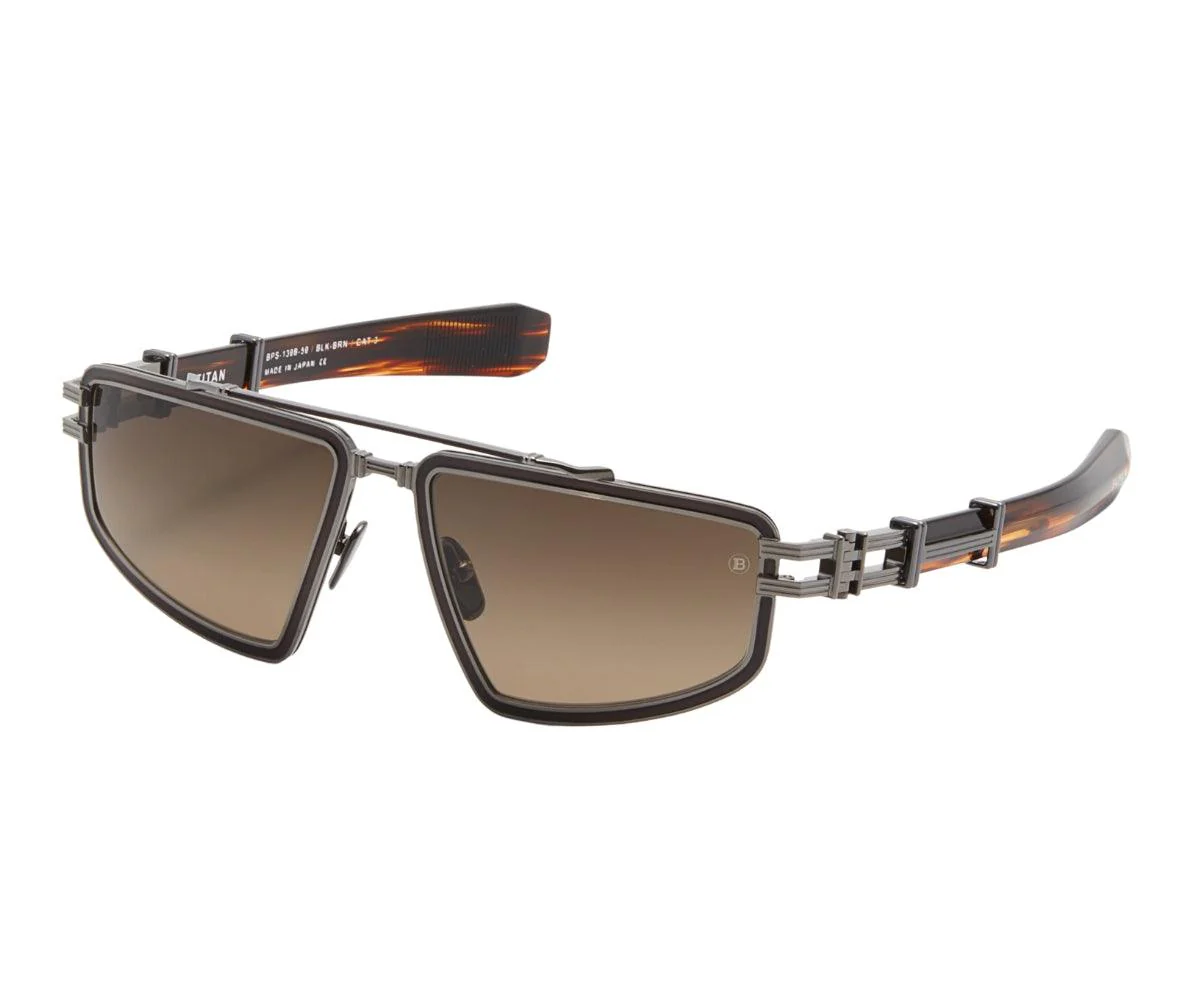 Balmain Titan 139B Sunglasses Black Rhodium 59mm Unisex