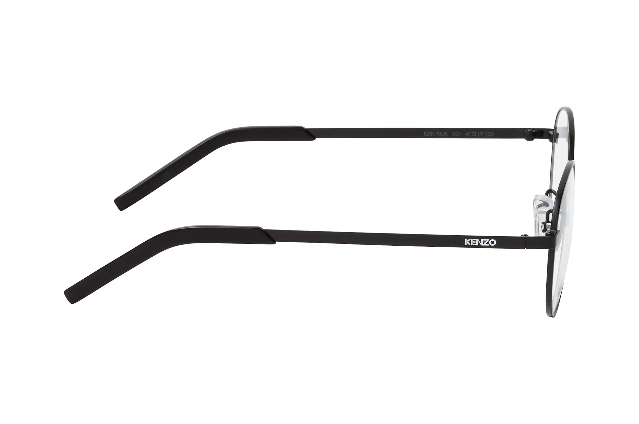 Kenzo KZ5170UK 001 Eyeglasses Black 47mm Unisex 3