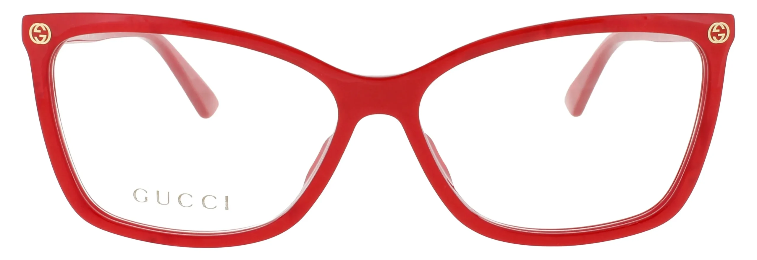 Gucci GG0025O 004 Eyeglasses Red 56mm Women 2