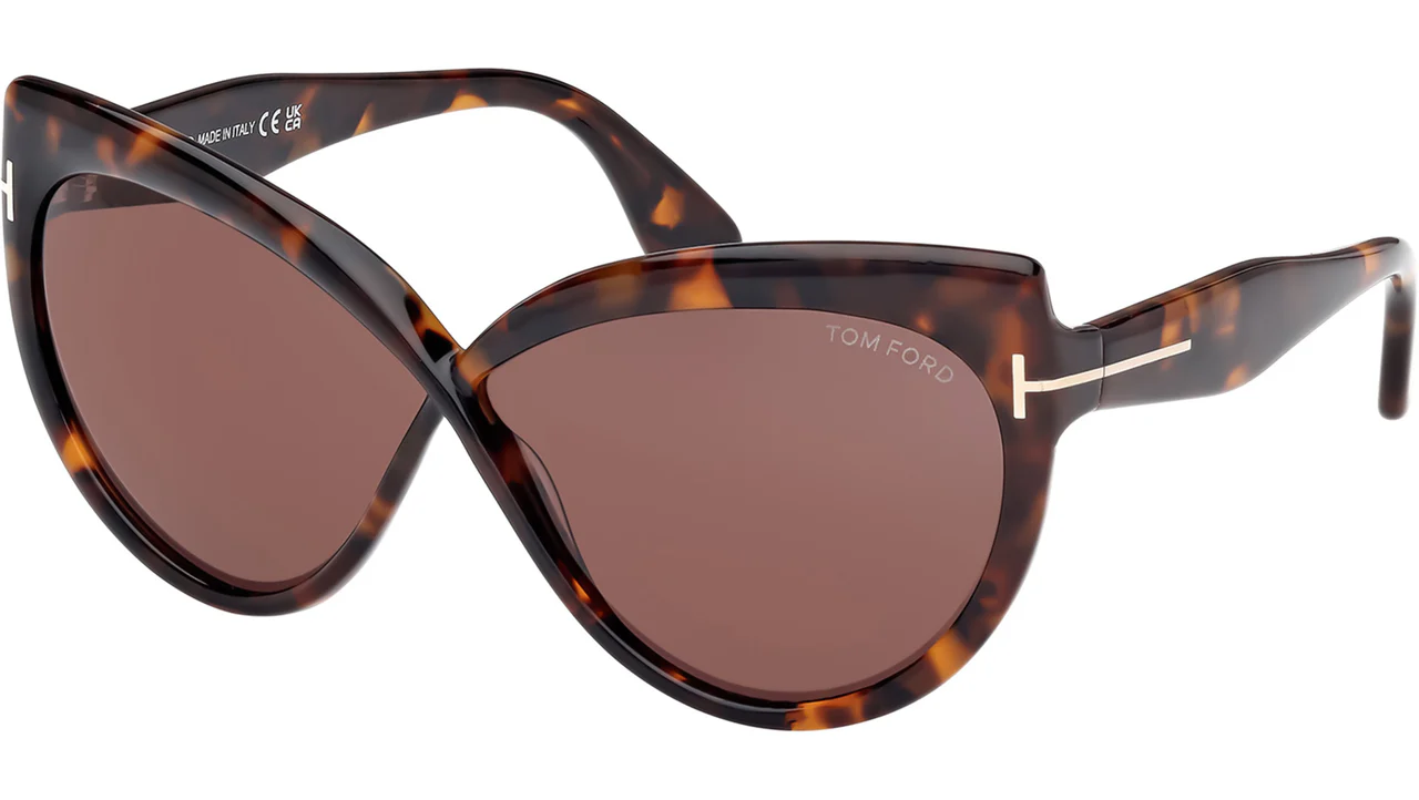 Tom Ford FT1196 52E Sunglasses Dark Havana 65mm Women