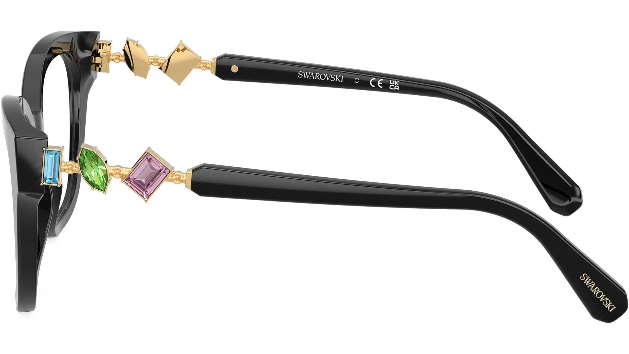 Swarovski 0SK2048 1001 Eyeglasses Black 50mm Women 3