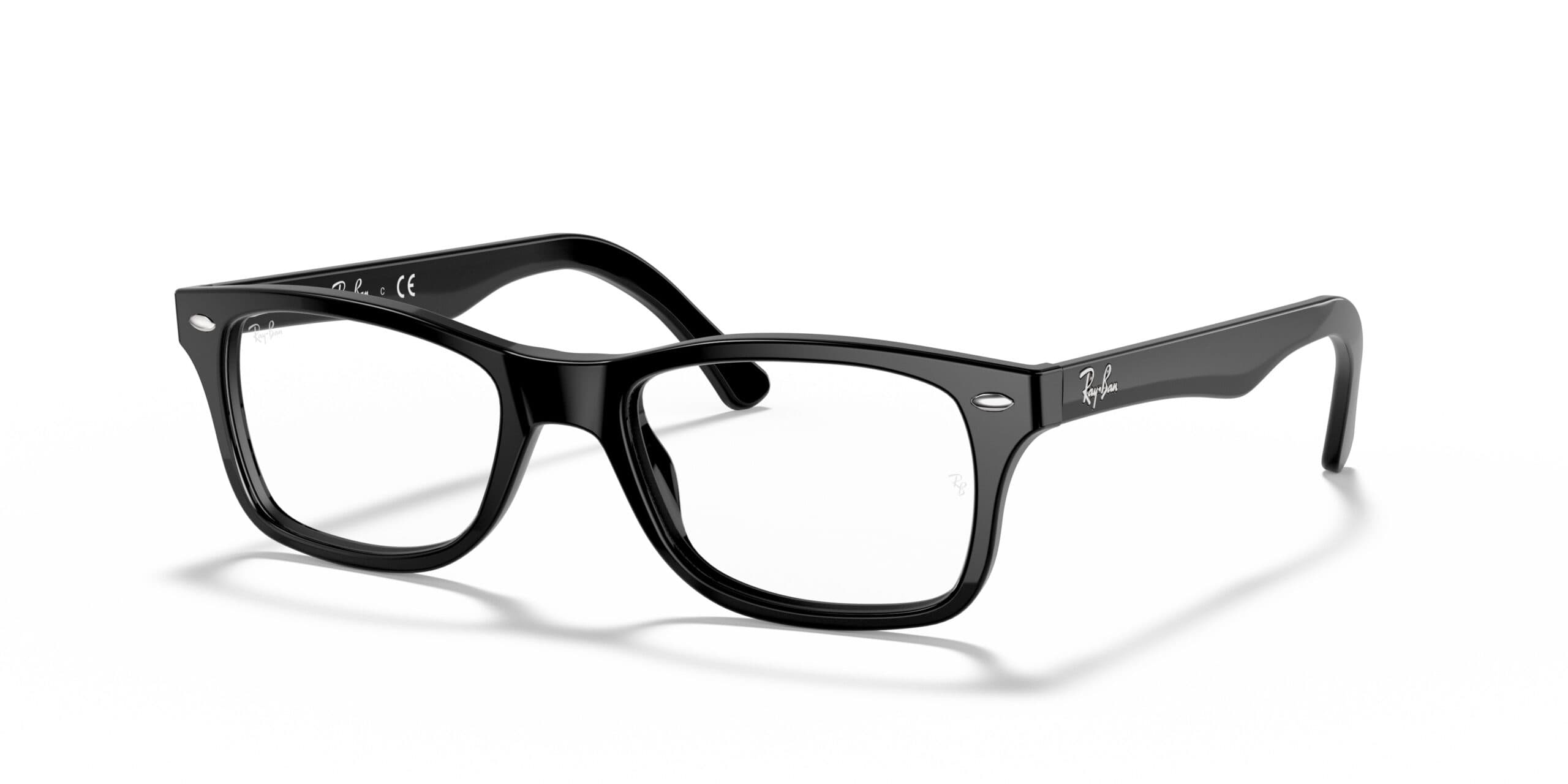 Ray-Ban RB5228 2000 RX5228 Eyeglasses Black 53mm Unisex