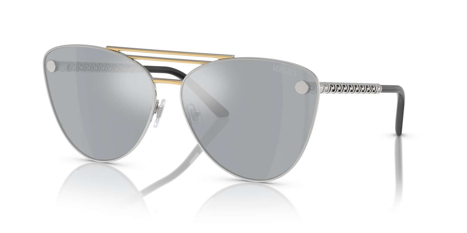 Versace 0VE2267 15141U Sunglasses Silver 64mm