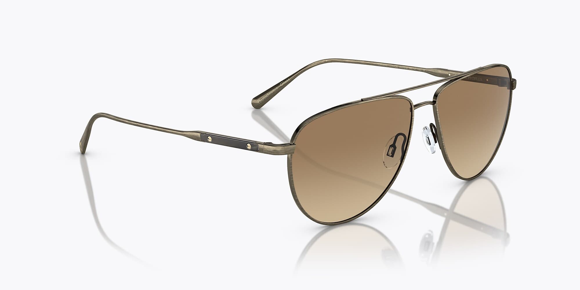 Oliver Peoples OV1301S 5284/Q4 Sunglasses Antique Gold 58mm Men 3