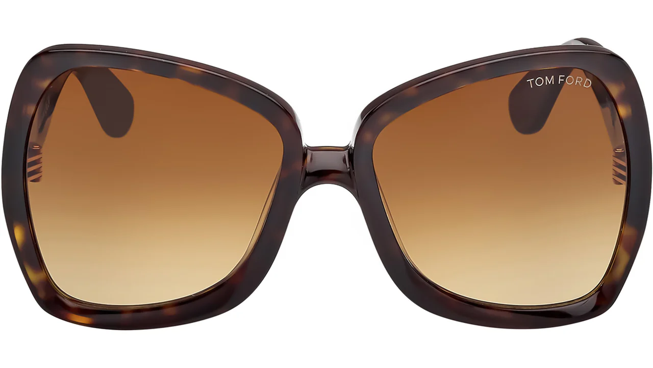 Tom Ford FT1222 52F Sunglasses Dark Havana 60mm Women 2