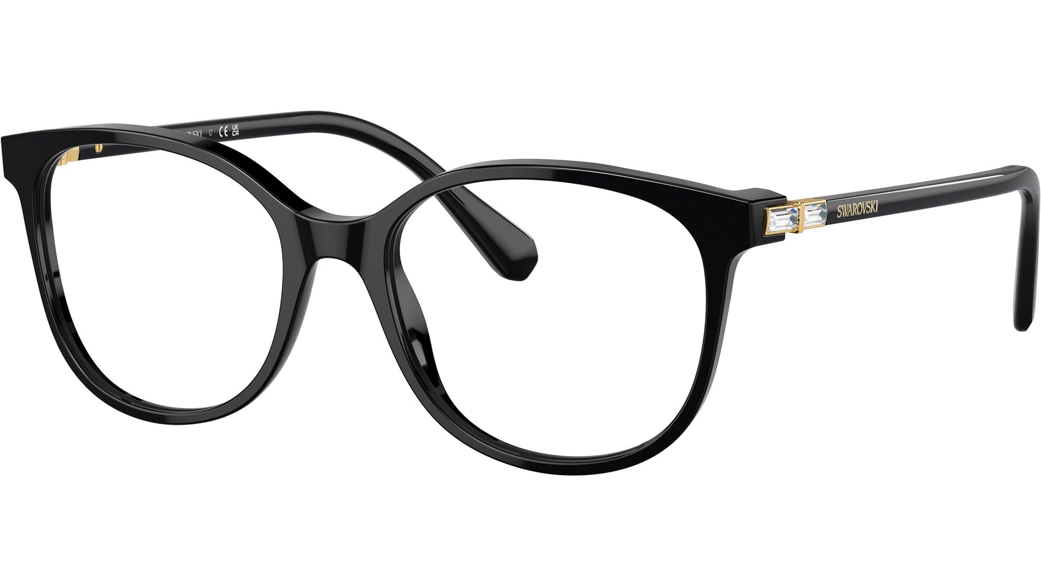 Swarovski SK2002 1001 Eyeglasses Black 51mm Women