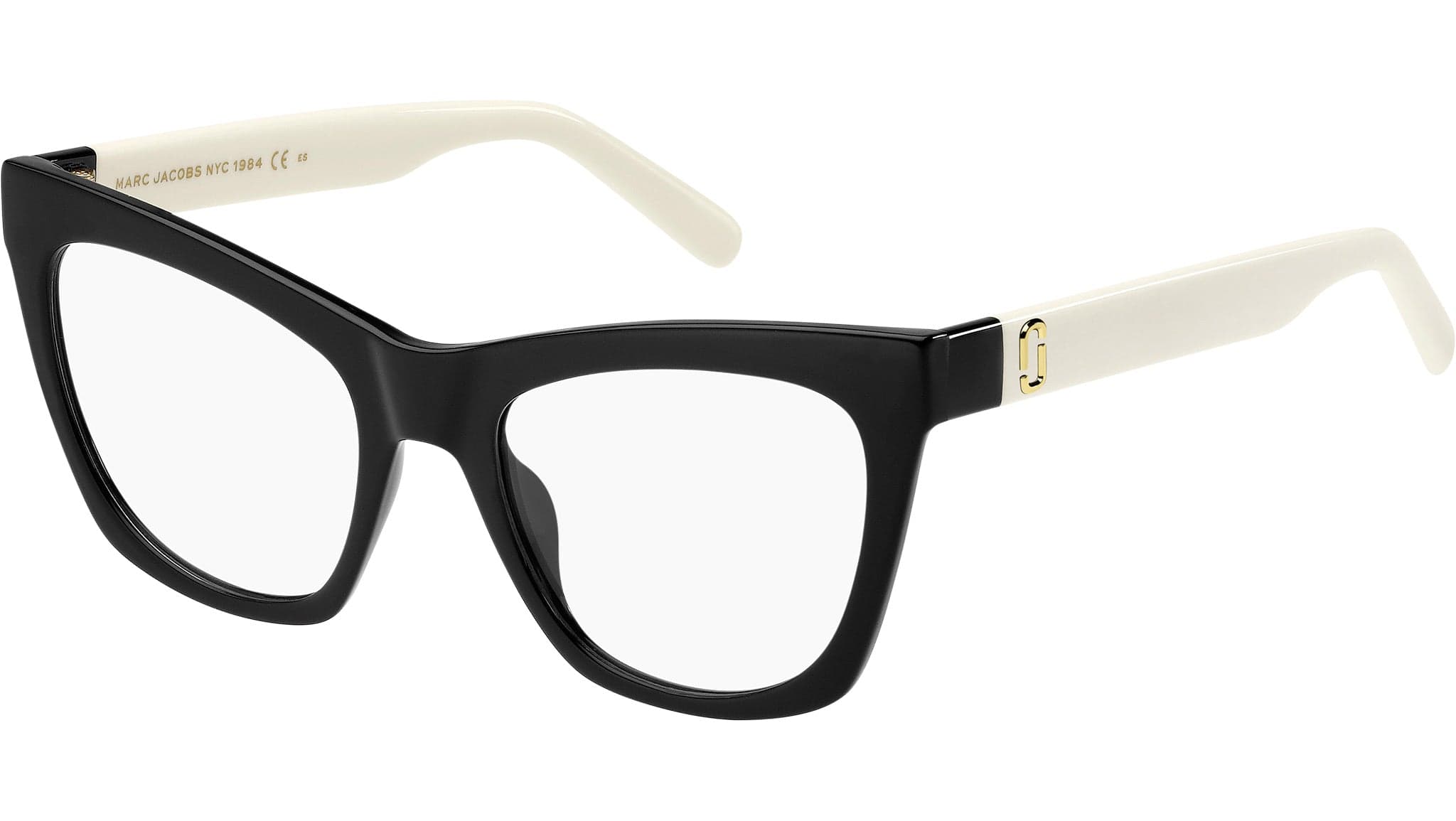 Marc by Marc Jacobs MARC 649 080S Eyeglasses Black White 53mm Women