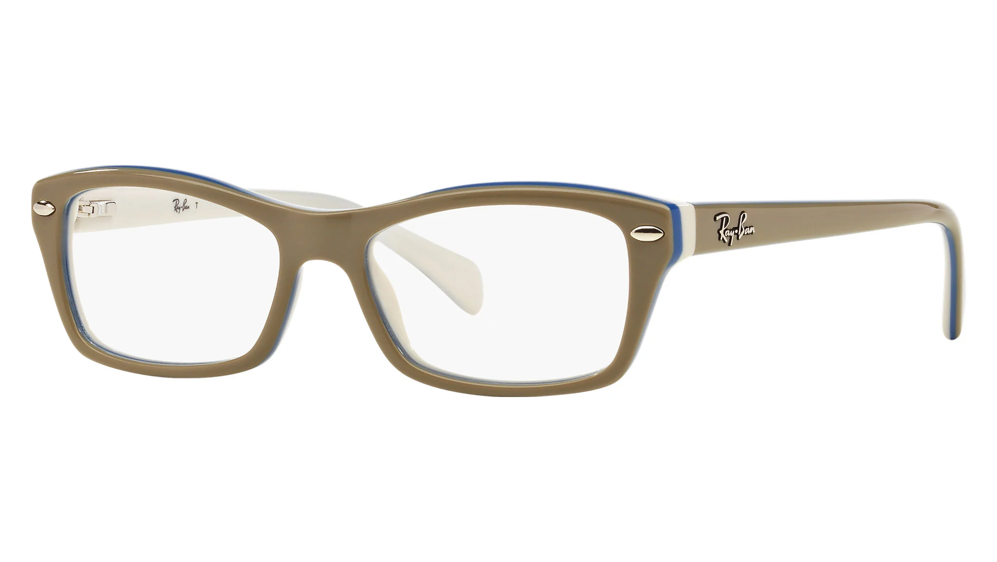 Ray-Ban RB1550 3658 Eyeglasses Grey White 48mm Kids