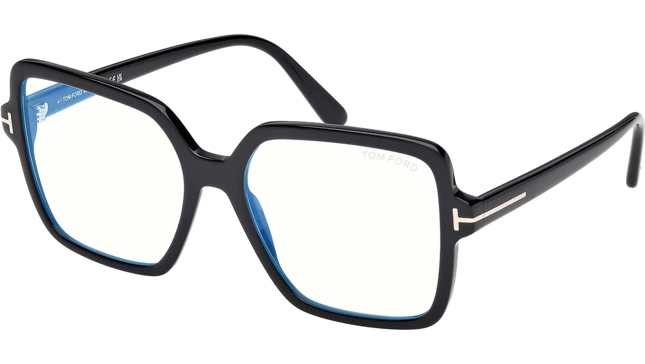 Tom Ford FT6063B 001 Eyeglasses Shiny Black 56mm Women