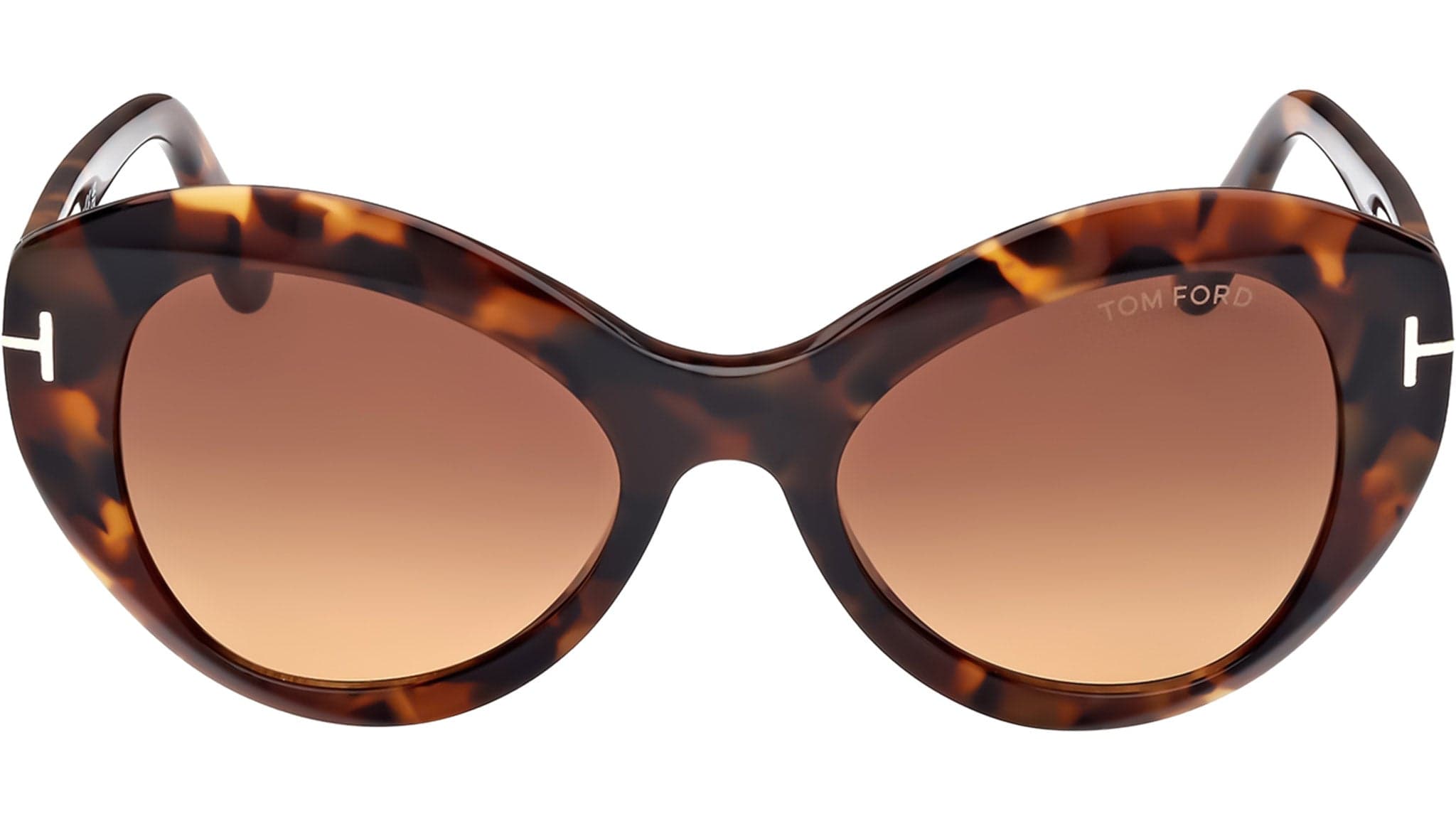 Tom Ford FT1084 52F Sunglasses Dark Havana 52mm 2
