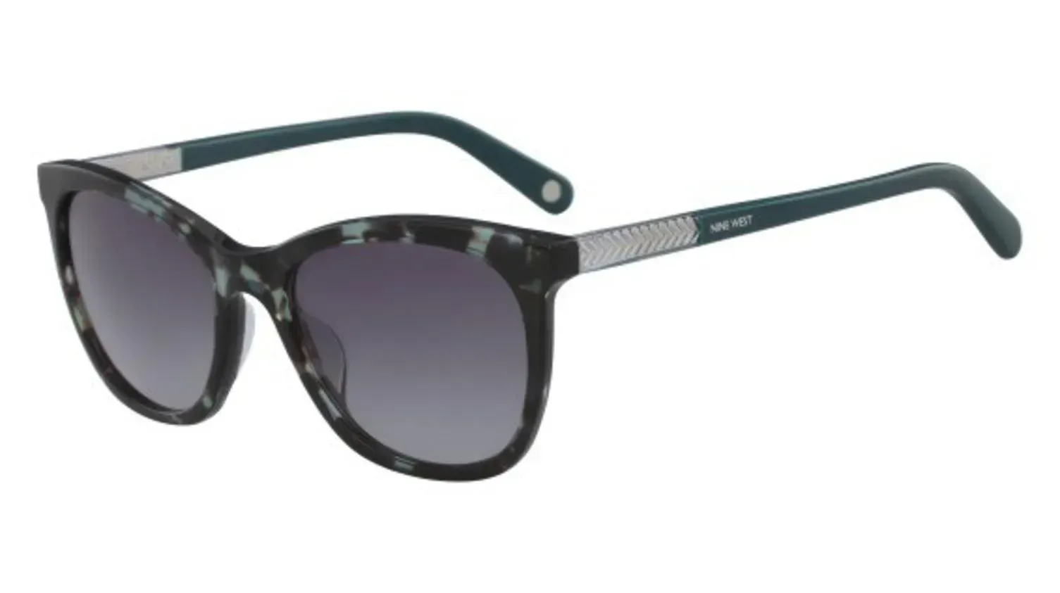 Nine West NW621S 305 Sunglasses Teal Tortoise 54mm Women
