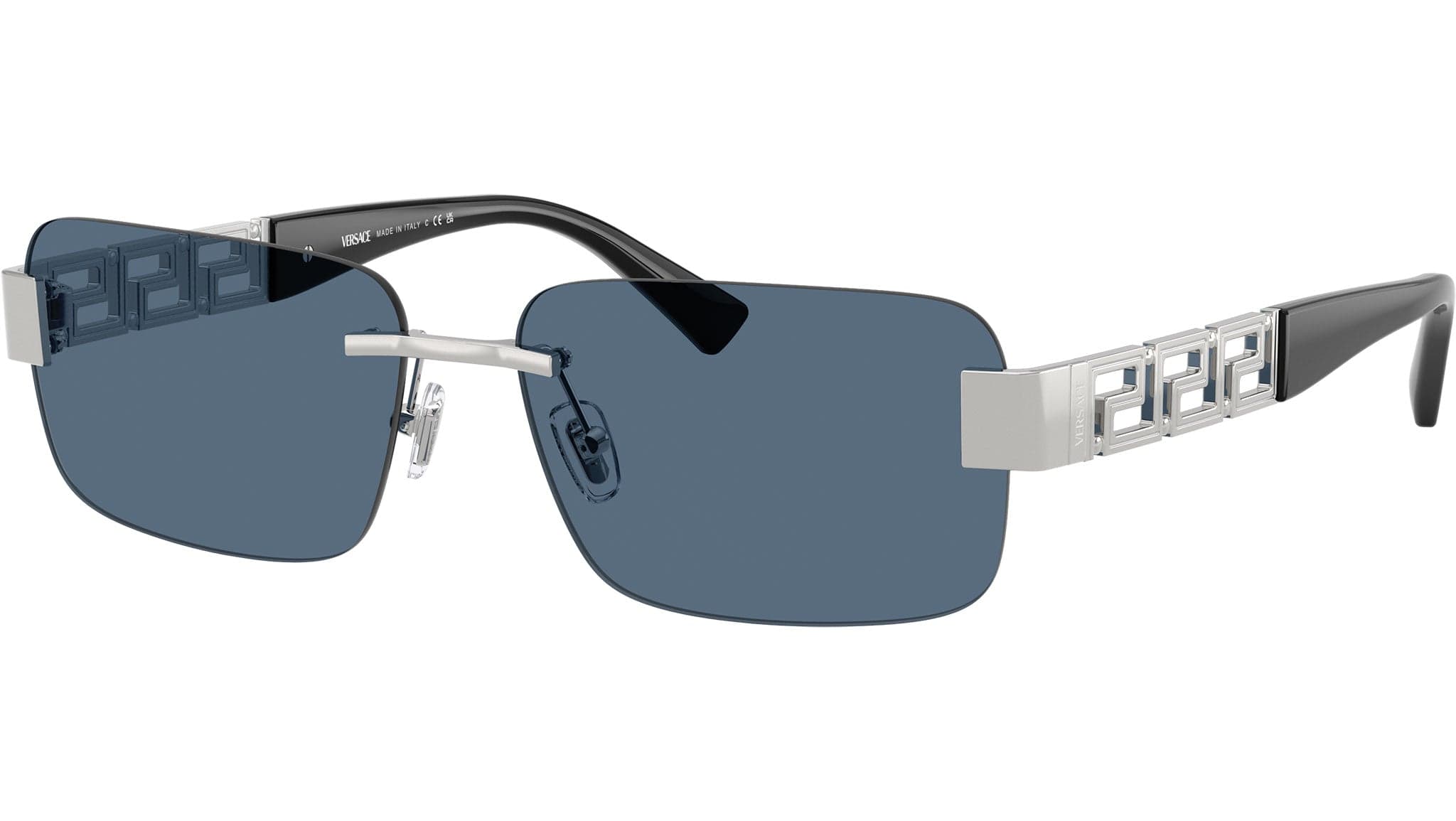 Versace 0VE2298 100180 Sunglasses Silver 58mm Men