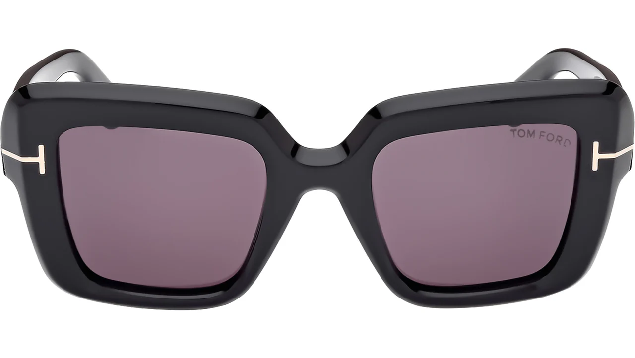 Tom Ford FT1157 01A Sunglasses Shiny Black 50mm Women 2