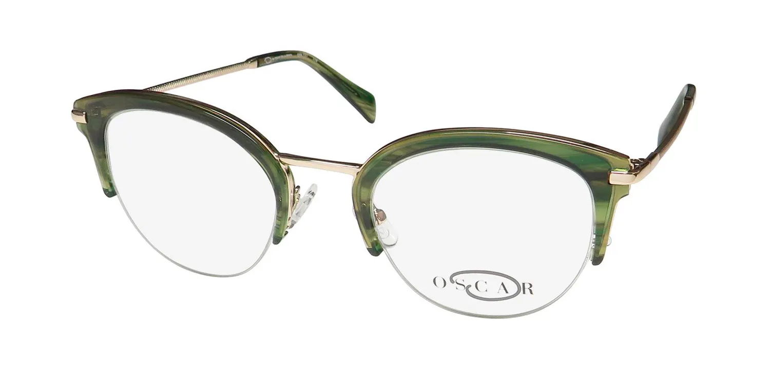 Oscar de la Renta Osl737 318 Eyeglasses Clystal Olive 50mm