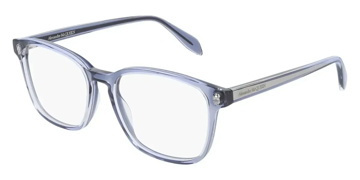 Alexander McQueen AM0244O 004 Eyeglasses Blue 53mm Women
