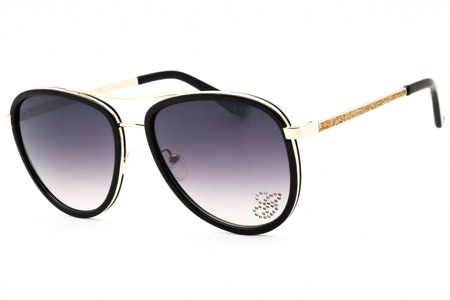 Guess Factory GF6052 01B Sunglasses Shiny Black 57mm Women