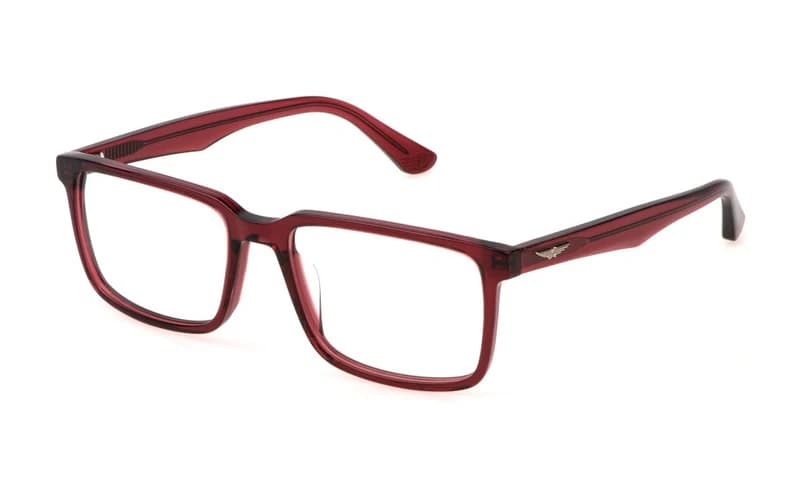 Police VPLN17 0V64 Eyeglasses Transparent Burgundy 57mm Men