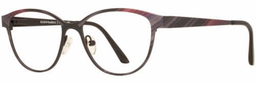 Scott Harris SH-648 C1 Eyeglasses Purple Striped 49mm Women