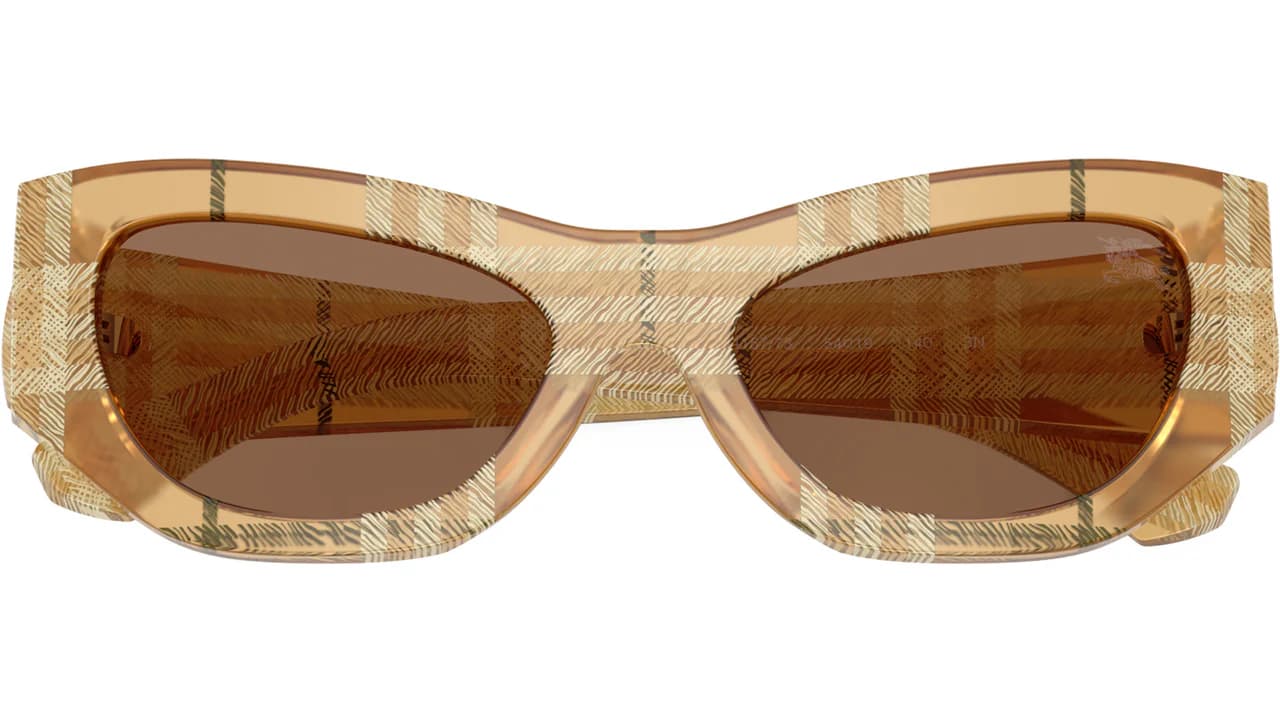 Burberry 0BE4450U 415773 Sunglasses Check Beige 54mm Women 5