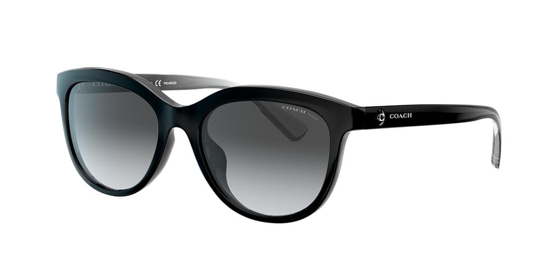 Coach HC8285U L1137 5002T3 HC8285U Polarized Sunglasses Black 145mm Women