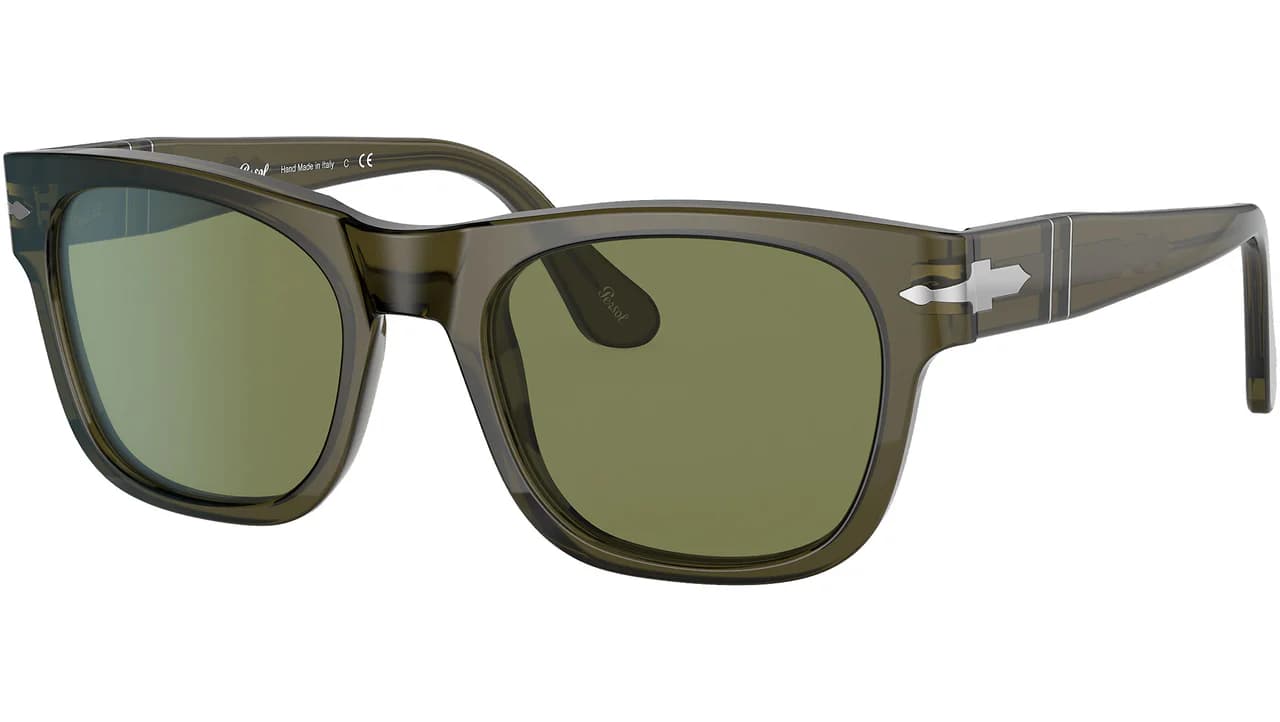 Persol 0PO3269S 11034E Sunglasses Transparent Green 52mm Men