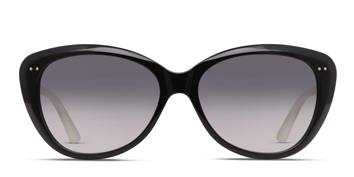 Kate Spade Angelique/S US 0FU8 00 Sunglasses Black Cream (y7 Gray Gradient Lens) 55mm 2