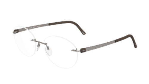 Silhouette 5452 40 6055 Titan Accent 5447 Eyeglasses Brown 45mm Men