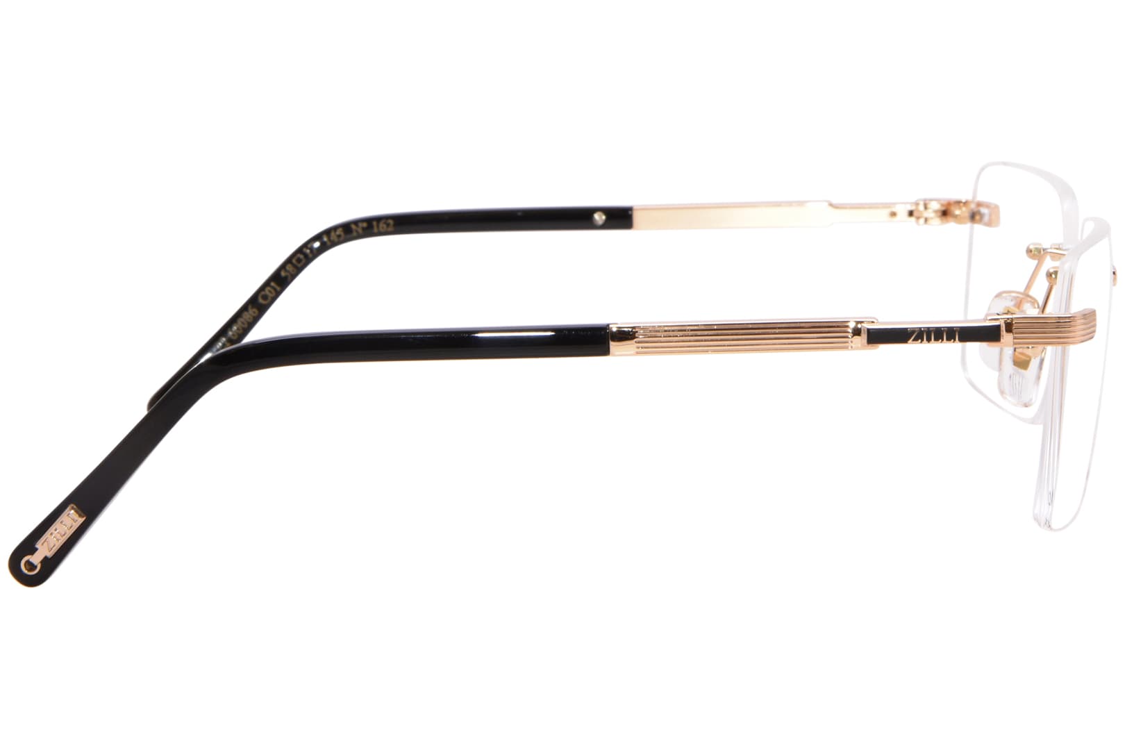 Zilli ZI60086 C01 Eyeglasses Gold 58mm Men 3
