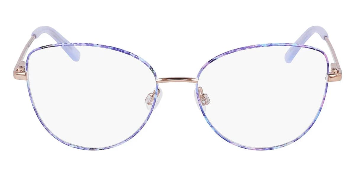 Bebe BB5207 422 Eyeglasses Blue Floral 51mm Women 2