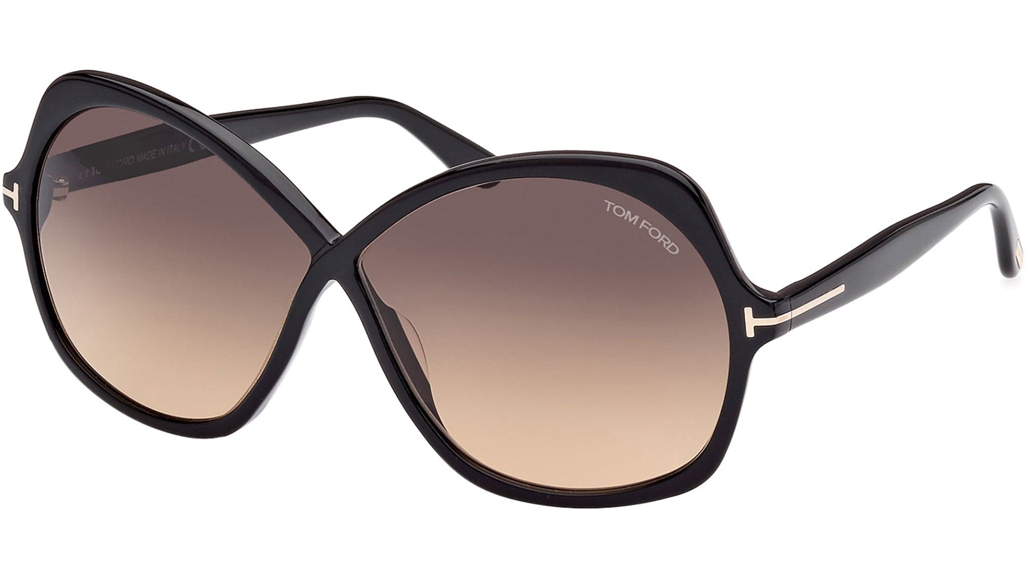 Tom Ford FT1013 01B Sunglasses Shiny Black 64mm Women