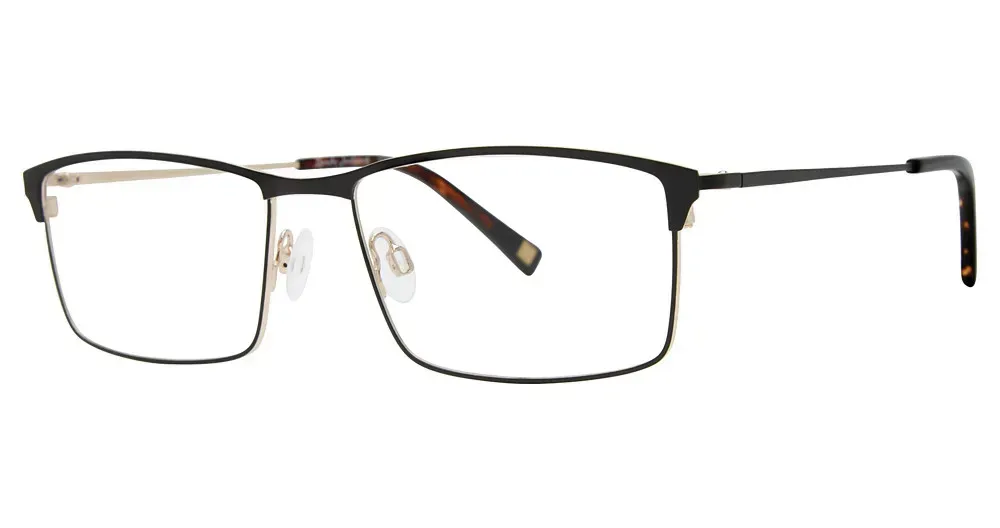 Randy Jackson 1128 235 Eyeglasses Black Gold 56mm Men