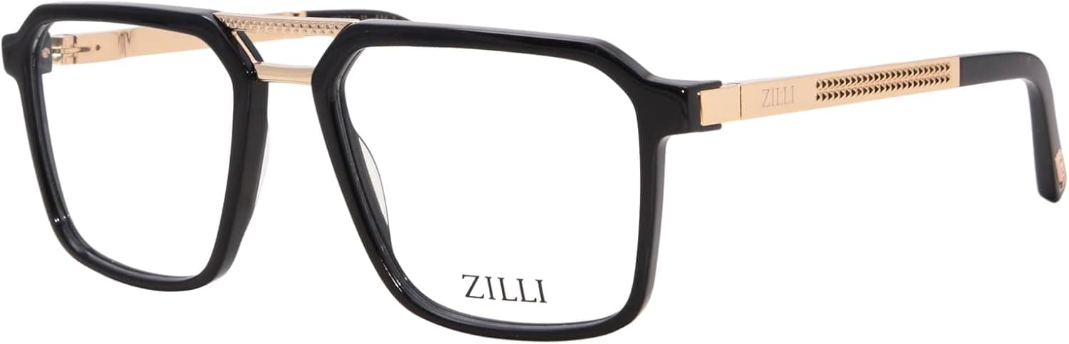 Zilli ZI60098 C01 Eyeglasses Black 57mm Men