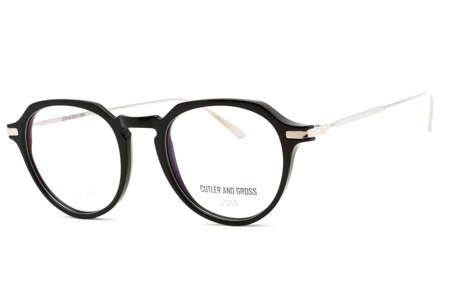 Cutler and Gross CG1302 002 Eyeglasses Silver 48mm Unisex