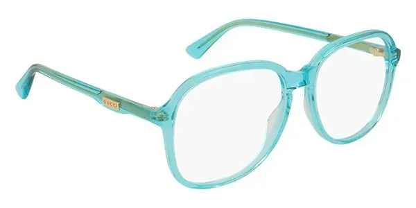 Gucci GG0259O 003 Eyeglasses Light Blue 55mm Women
