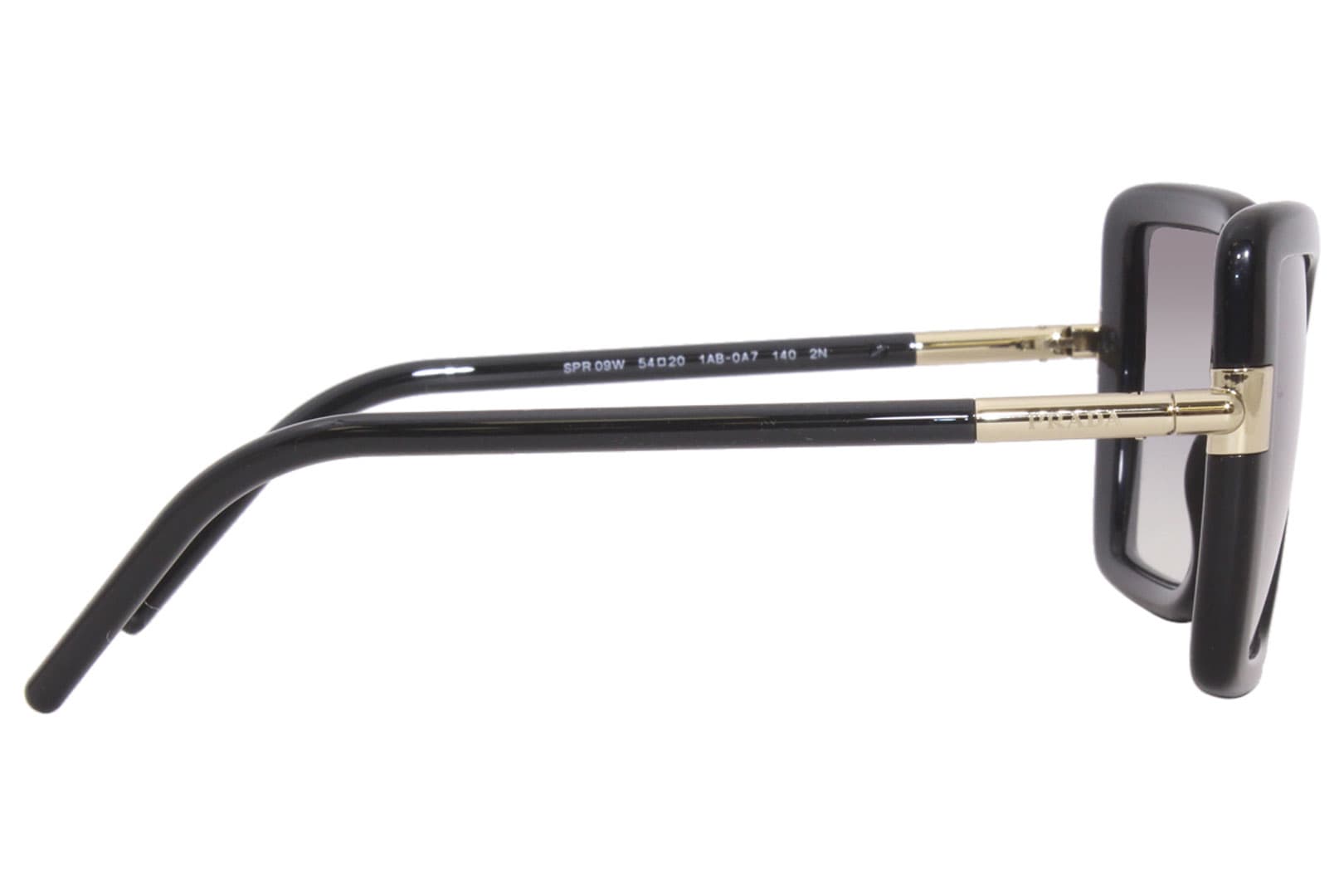 Prada SPR09W 1AB0A7 Sunglasses Black 54mm Women