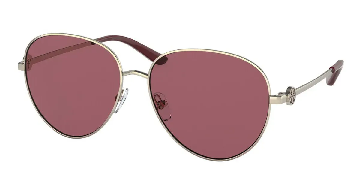 Tory Burch TY6082 Sunglasses Shiny Gold & Metal 56mm Women