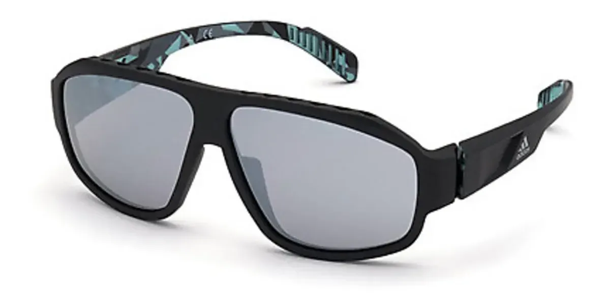 Adidas SP0025 02C Sunglasses Matte Black 62mm Men