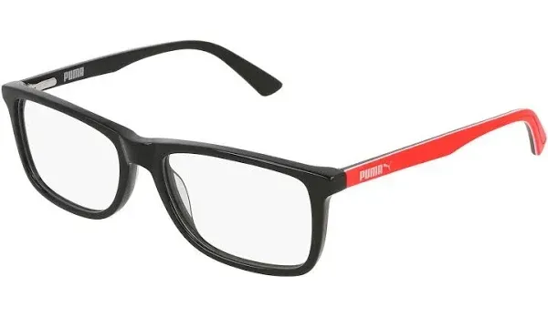 Puma PJ0020O 005 Eyeglasses Black Red 51mm Kids