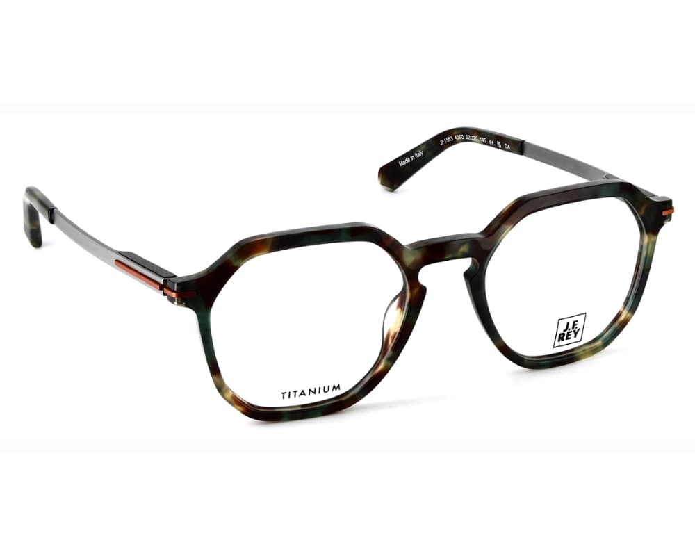 J.F. Rey JF1553 C4360 Eyeglasses Green Camouflage/orange 52mm Men