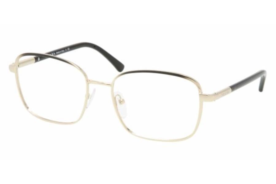 Prada VPR 64M AAV-1O1 Eyeglasses Black/gold 53mm Unisex