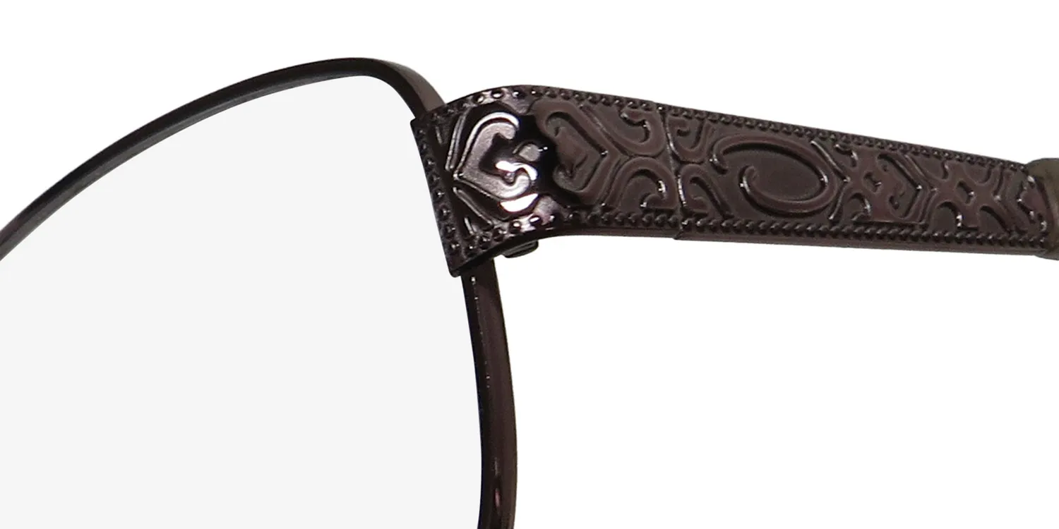 Oscar de la Renta Osl 103 234 Eyeglasses Shiny Light Brown 53mm 6