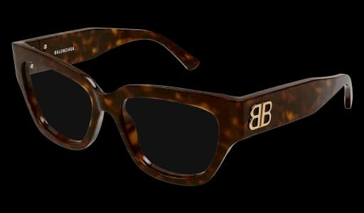 Balenciaga BB0326O 002 Eyeglasses Havana 53mm Women