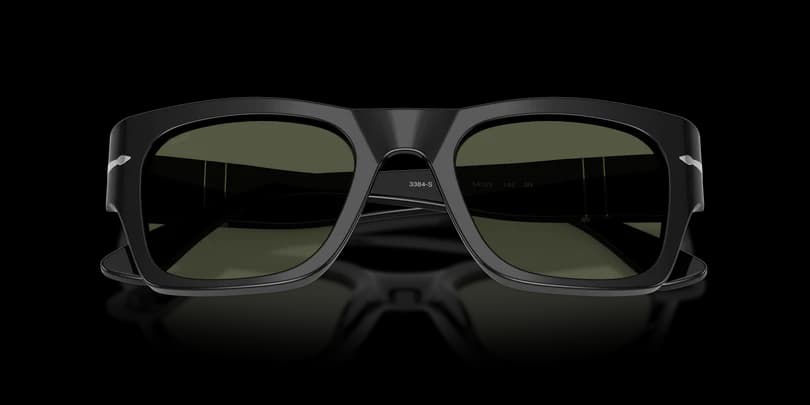 Persol PO3384S 95/31 Sunglasses Polished Black 52mm Unisex 6
